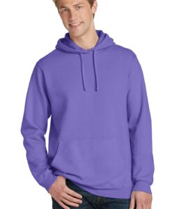Pigment-Dyed Pullover Hooded Sweatshirt