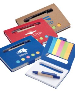Mini Notebook with Pen & Flags